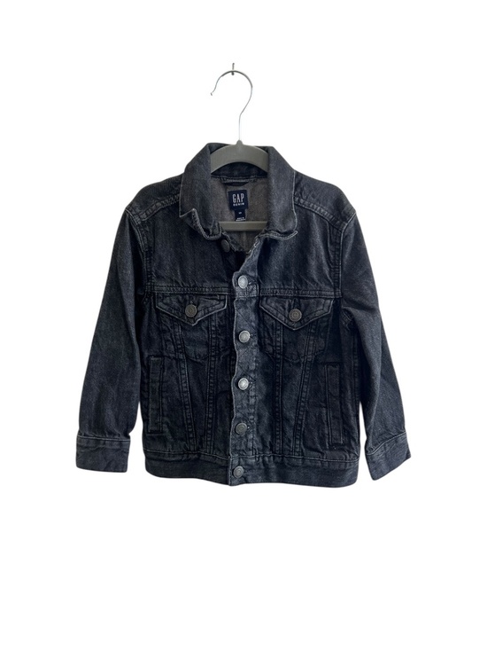 GAP Other - Gap Denim Girls XS Jean Jacket Black Wash Trucker 4-5Y VGUC
